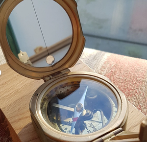 Premium QualityPersonalized <b>Compass</b>,Sundial <b>Compass</b>, Anniversary Gift, Husband Gifts, Couples Gift, Christmas Gifts - Product Image 1