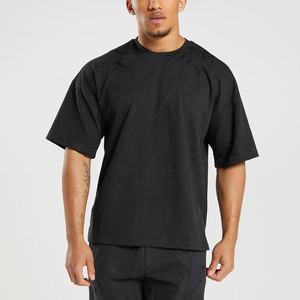 Camisetas extragrandes de algodón 100% de alta calidad, Camiseta lisa de talla grande con diseño estampado de 280gsm de peso pesado - Product Image 4