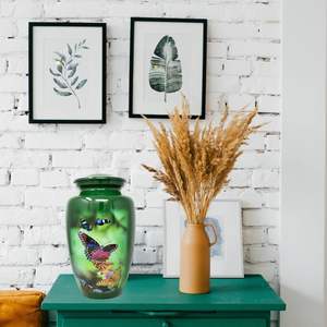 Grande urne pour cendres humaines, urne de crémation pour cendres-Urne papillon pour votre bien-aimé-Crémation funéraire commémorative pour adultes Grande - Product Image 5