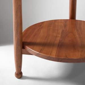 Japón al por mayor personalizar Natural pequeña mesa auxiliar de madera redonda café té taburete mesa para sala de estar dormitorio - Product Image 3