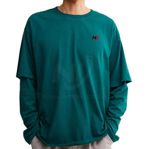 Chemises double couche à bas prix pour quantité minimale de commande chemises de rue pour hommes chemises double couche élégantes à coupe ample pour hommes - Product Image 1