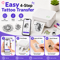 Pabrik Grosir OEM Bluetooth Pembuat Tato Temporer Kit Printer Thermal Tanpa Tinta untuk Anak-anak Hadiah Pesta DIY
