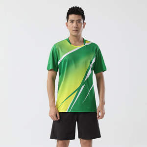 Ensemble de maillot et short de tennis pour homme adulte, manches courtes, hiver, 100% polyester, respirant, séchage rapide, design d'équipe personnalisé - Product Image 6