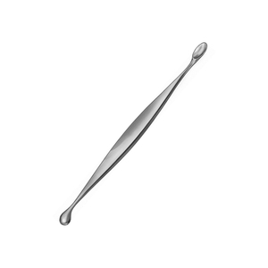 Cureta de hueso hecha a medida 170 mm 6,34 pulgadas higo 1 ancho 5,2mm cureta de hueso quirúrgico de acero metálico reutilizable no estéril al por mayor - Product Image 2