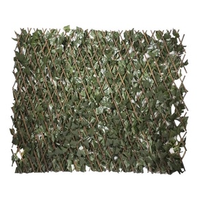 100x200cm siepe artificiale con salice verde traliccio di legno e foglie giardino recinzione Privacy terrazza per arredamento da esterno - Product Image 1