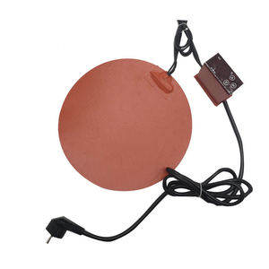 Élément chauffant en caoutchouc de silicone flexible avec thermostat 110v 120v 220v, couverture chauffante auto-adhésive pour tambour - Product Image 6