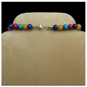 Gargantilla de cristal con cuentas de sodalita de 8mm hecha a mano, collar de piedra de sodalita Natural, joyería, Diseño Artesanal único - Product Image 3