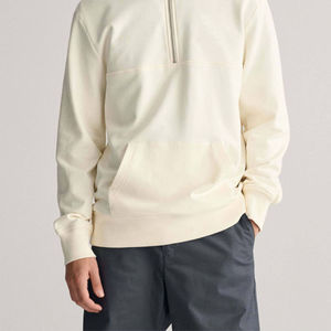 Sweat-shirts à demi-zip pour hommes, prix de vente optimal, logo personnalisé, impression sérigraphique, coton teint uni, manches longues, sweat-shirts d'hiver pour hommes - Product Image 2