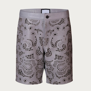 Shorts en cuir pour hommes de haute qualité prix de gros pas cher meilleurs produits de vente Shorts en cuir pour hommes - Product Image 4