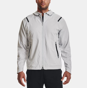 Vêtements de sport pour hommes, logo personnalisé, vente en gros, randonnée en plein air, veste softshell décontractée tissée, imperméable, coupe-vent pour hommes - Product Image 4