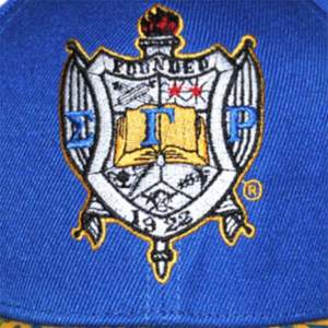 Gorra SGR-Azul real | Sombrero acrílico Sigma Gamma Rho 100% | Logotipo del equipo bordado en la parte delantera y trasera | Visera impresa | Sombreros de la hermandad - Product Image 3