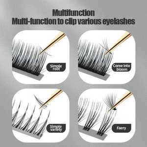 แหนบถอนขนตารูปหัวใจแบบญี่ปุ่นแหนบต่อขนตาพร้อมชุดกระจก - Product Image 3