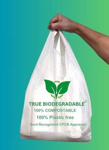 Bolsa de Supermercado Desechable al por Mayor, con Corte en W, Biodegradable, Compostable, de PVA y Almidón de Maíz, con Logotipo y Tamaño Personalizados - Product Image 2