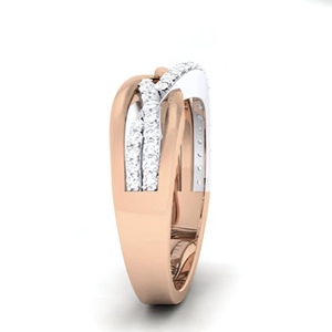 IGI Certified Luxury 14K & 18K Solid Gold Diamond Band <b>Ring</b> for <b>Men</b> Indian Handmade Jewelry - Product Image 2
