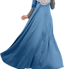Nouvelle robe musulmane à manches longues et abaya décontractées pour femme grande taille - Product Image 4