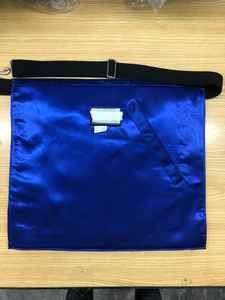 Maçonnique Regalia Officier Tabliers Brodé À La Main Bullion Travail sur Velours Bleu et Cuir Blanc Élégant Lodge Fondation Tissu - Product Image 2