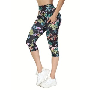 Leggings de sport sans couture pour femmes pantalon de yoga élastique et solide taille haute pour gym fitness jogging leggings push-up à séchage rapide pour femmes - Product Image 1