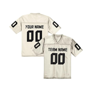 Maillot Boxy surdimensionné personnalisé imprimé Vintage maillot de football américain unisexe T-Shirt Streetwear Jersey T-Shirt surdimensionné pour hommes en maille - Product Image 1