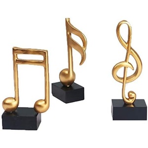 Escultura Musical de aluminio fundido con acento para decoración del hogar, adornos decorativos de Metal, precio al por mayor, técnicas artesanales - Product Image 1