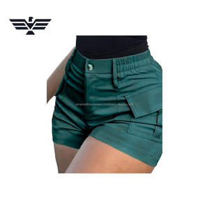 Shorts Cargo para Mujer, Ligeros, de Poliéster/Nailon, Transpirables, Cintura Elástica, Cintura Alta, Estilo Deportivo, Personalizables para Actividades al Aire Libre - Product Image 2
