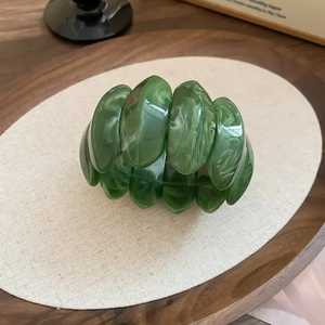 Luxury Resin <b>Bracelet</b> with Gold Flakes Handmade Epoxy Wristwear Artistic Resin Bangle <b>Bracelet</b> Custom Color Options Available - Product Image 2