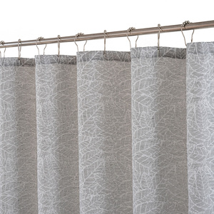 <span class=keywords><strong>Rideau</strong></span> <span class=keywords><strong>de</strong></span> <span class=keywords><strong>douche</strong></span> Muyu <span class=keywords><strong>gris</strong></span> clair en jacquard à motifs <span class=keywords><strong>de</strong></span> feuilles, tissu texturé en polyester <span class=keywords><strong>et</strong></span> lin, lavable en machine, style américain, <span class=keywords><strong>rideau</strong></span> <span class=keywords><strong>de</strong></span> salle <span class=keywords><strong>de</strong></span> bain - Product Image 3