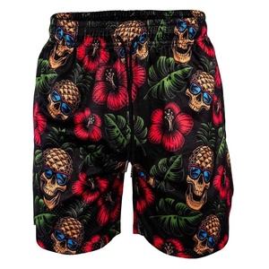 Pantalones Cortos de Malla para Hombre, 100% Poliéster, Estilo Urbano, Cintura Media, Transpirables, de Secado Rápido, con Estampado Sublimado y Bolsillos con Cremallera - Product Image 6