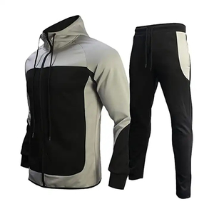 Conjunto de ropa deportiva de diseñador de Jogger de lana de invierno para hombre de alta calidad, chándal de gimnasio informal con logotipo impreso, estilo mono - Product Image 1