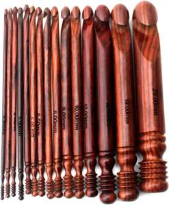 Crochet en bois ensemble de 15 pièces poignée souple ergonomique crochets à Crochet aiguille à tricoter poignée crochet aiguille fil meilleur - Product Image 5