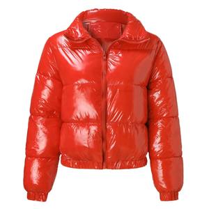 Vente en gros Veste à bulles Manteau bouffant d'hiver Veste à capuche matelassée épaisse et chaude Streetwear avec logo personnalisé Vêtements d'extérieur décontractés - Product Image 2