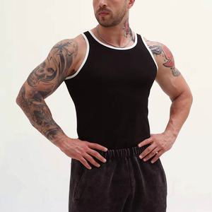 Débardeur de gymnastique Stringer personnalisé pour hommes Stringer Muscle Workout Sleeveless Gym Workout Fitness débardeurs pour hommes - Product Image 5