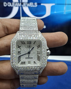 นาฬิกาข้อมือผู้ชายดิจิตอลทรงสี่เหลี่ยมโบราณ แฟชั่น หน้าปัดกระจกโมอิสซาไนต์ พร้อมปฏิทิน ราคาขายส่ง - Product Image 1