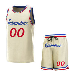 Ensemble de maillots de basket-ball de compétition professionnelle pour jeunes Impression par transfert de chaleur en maille respirante en polyester de haute qualité personnalisée - Product Image 1