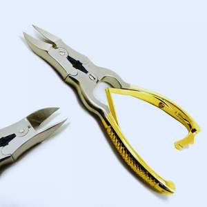CE Certified Heavy-Duty <b>Thick</b> <b>Nail</b> <b>Cutter</b> Cantiliver Gold Manicure Pedicure Podiatry Tools Stainless Steel Beauty Procedure - Product Image 1