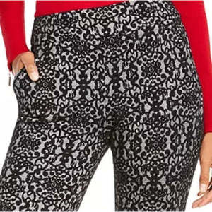Pantaloni Skinny Casual da Donna Thalia Sodi, Stampa a Vita Alta, Modello a Matita, Traspiranti con Effetto Stropicciato, Taglia XL - Product Image 3