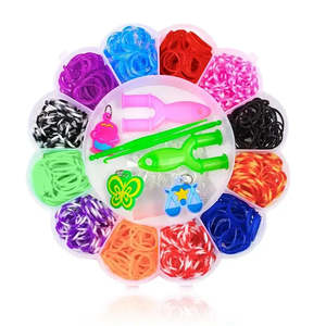 Kit de 600 pièces pour bracelet élastique fait main pour enfant, matériaux en plastique et ABS pour la fabrication de bijoux, jouets personnalisables - Product Image 3