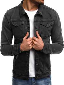 Veste matelassée en cuir d'agneau noir d'hiver vintage pour hommes avec fermeture à glissière avant motif solide à capuche Service OEM Pakistan - Product Image 4