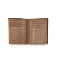 Dompet kulit pria, kualitas Premium dompet pendek jenis penutupan terbuka dengan lapisan poliester pemegang kartu kredit pemblokiran RFID