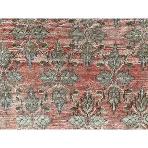 Tapis de 4,8 x 9,6 pieds, tapis turc vintage, tapis à imprimé animal rouge et blanc - Product Image 5