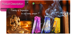 Bâtons d'encens faits à la main de 9 pouces de qualité supérieure, parfum de bois de santal luxueux, motif floral, Ramadan, Nouvel An - Product Image 5