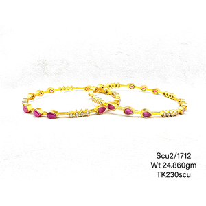 กำไลสุดสวยกำไล925เงินสเตอร์ลิงสีชมพูหินสี่เหลี่ยมชุบทอง CZ สร้อยข้อมือ29.26 GMS กำไลเงินคุณภาพสูง121 $ เรา/คู่ - Product Image 6