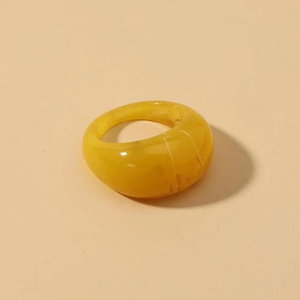 Anillo de Resina para Niñas y Niños, Fabricante de Joyería, Anillos de Dedo de Resina, Producto Hecho a Mano Altamente Pulido - Product Image 1