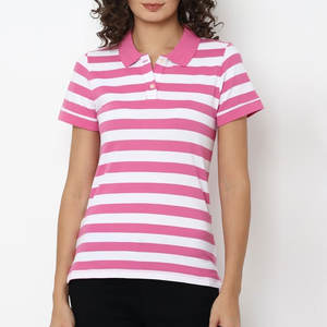 T-shirt décontracté tendance pour femme en coton tricoté respirant et léger, à manches courtes, uni, pour un usage quotidien - Product Image 1
