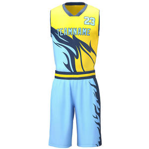 Uniformes de basket-ball les plus vendus vêtements de sport par sublimation ensembles d'uniformes respirants à séchage rapide pour adultes 100% Polyester Spandex - Product Image 1