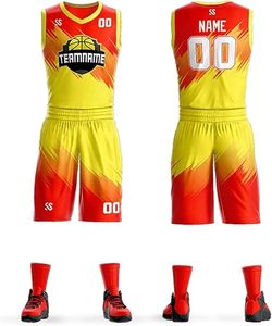 ชุดบาสเก็ตบอลมืออาชีพสำหรับผู้ชายชุดบาสเก็ตบอลแห้งเร็วระบายอากาศได้ดี - Product Image 1