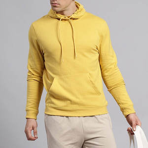 Sudadera con capucha de mezcla de algodón de manga larga para hombre en estilo urbano Sudadera con capucha de mezcla de algodón ajustada para hombre con Capucha con cordón - Product Image 6