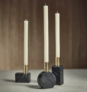 Juego de portavelas de mármol de venta superior de 3 uds/portavelas de color/portavelas de mármol de aromaterapia portavasos de vela de piedra de mármol - Product Image 6