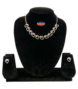 Elegante conjunto de joyas de diamantes B325 elegante clásico Vintage para aniversarios de compromiso de boda y fiestas-regalo - Product Image 2