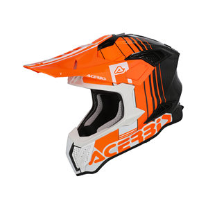 Casco Mezzo Integrale Acerbis AIRSTRIKE-C per Bambini, Nuovo Guscio in PC e Fibra di Carbonio per Motocross e Motociclismo - Product Image 1