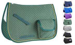 Seasonal Wholesale <b>Cheap</b> Price Australian Eco-Friendly Polycotton Quilted Comfortable Pocket Purple Color Saddle <b>Pad</b> Customize - Product Image 4